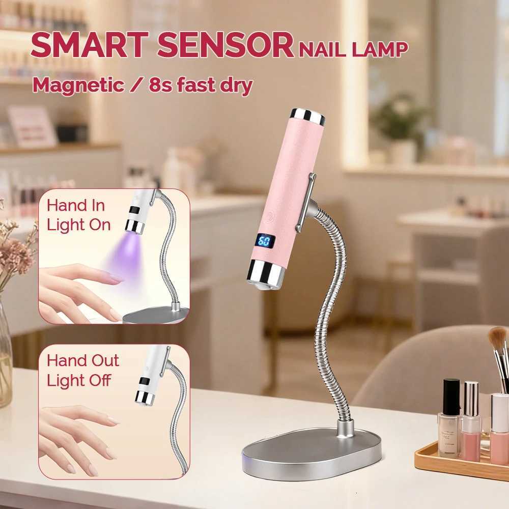 Portable Nail Dryer Light UV Nail Lamp Rechargeable Gel Nails Lamp With Flexible Hose LED Light Nail Art ToolsT251216-image-1088552643