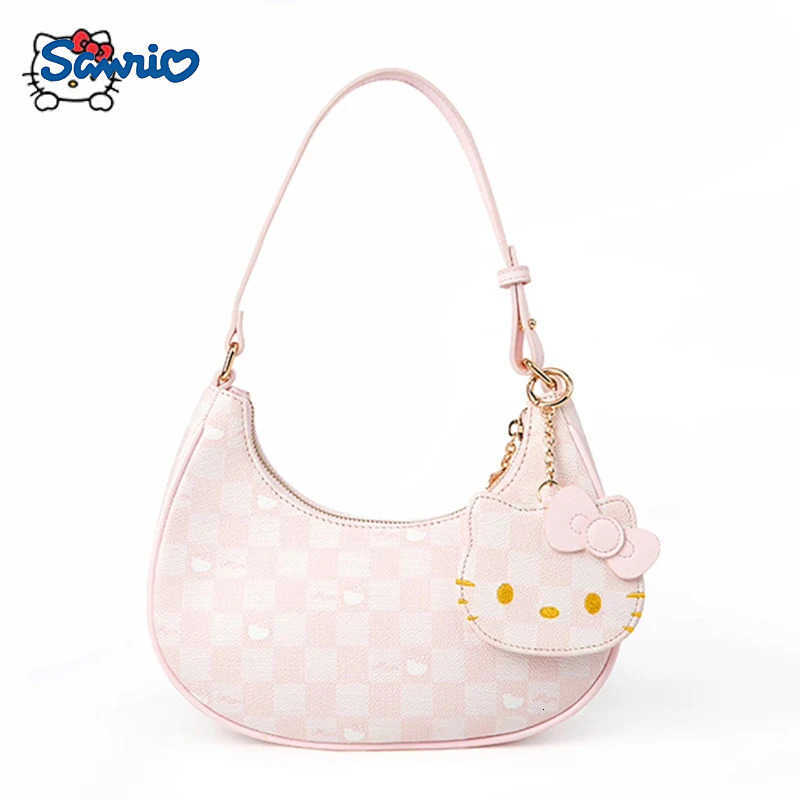 Sanrio Nouveau Hello Kitty Y2k Kawaii Sacs sous les bras Mignon Anime Zipper Sacs à bandoulière pour femmes Sacs à bandoulière Anime Sacs Cadeaux