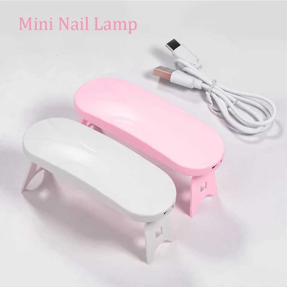 LULAA Mini 6W Nail Dryer LED UV Lamp USB Gel Varnish Curing Machine Nail Art Equipment 3 LEDS Beads Manicuring Nail ToolT251216-image-1088553295