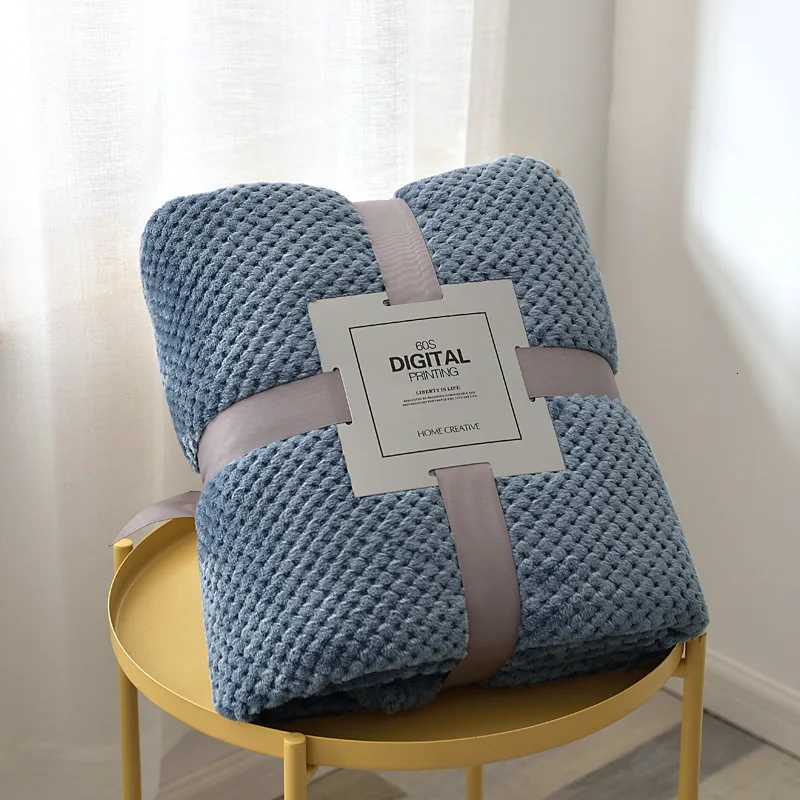 Winter Thickened Solid Color Coral Fleece Flannel Blankets For Beds Solid Soft Warm Bedspread Throw Blanket For Sofa Blanket H251216-image-1088600686