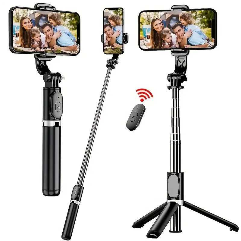 40-inch Extendable Phone Selfie Stick Professional Floor Stand Designed for with Wireless Remote Control Smartph G251216-image-1088571421