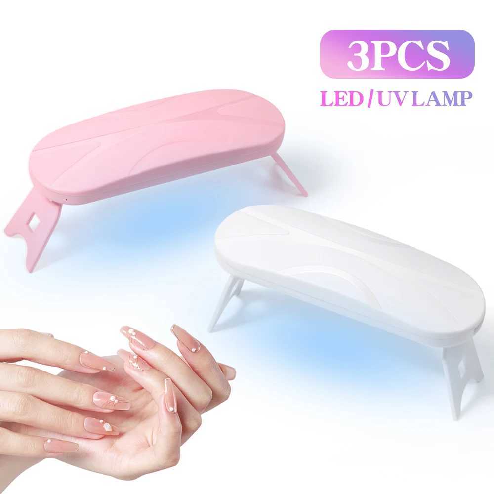 LULAA Foldable Mini UV LED Nail Lamp Portable Gel Light Mouse Shape Pocket Size Nail Dryer for All Gel Polish and Home SalonT251216-image-1088551183