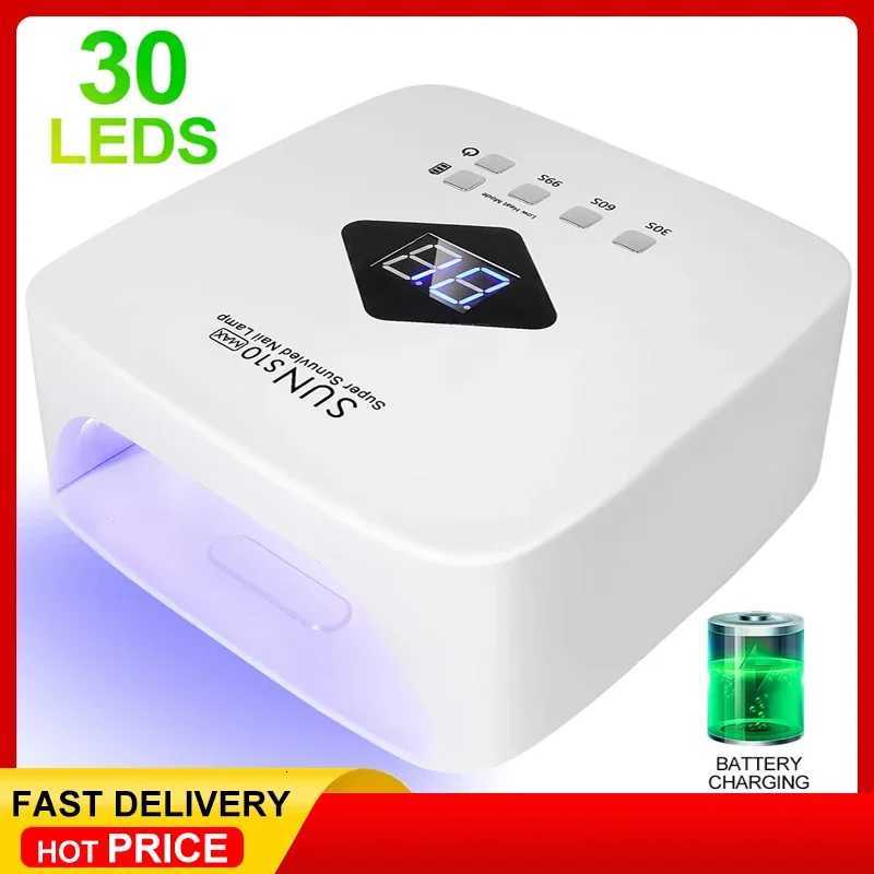 Professional Cordless UV LED Nail Lamp Rechargeable Gel Nail Light Machine with Removable Bottom And 4 Timer Settings Nail ToolT251216-image-1088553194