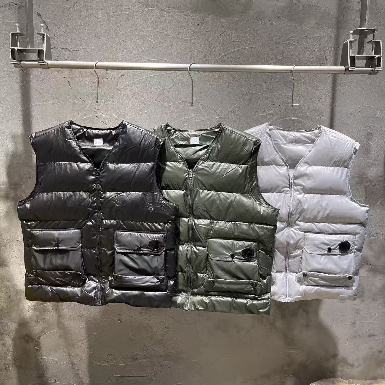 Men's Vests Designer Cotton vest workwear thickened warm cotton coat, men's and women's outerwear