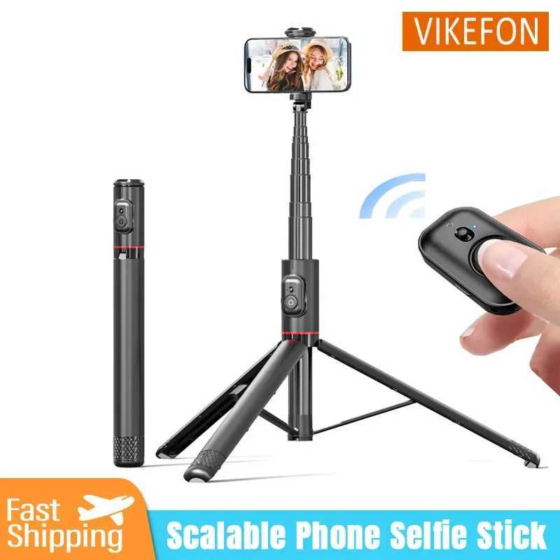 Selfie Stick 183m Aluminum Alloy Telescopic Stick Tripod with Bluetooth Remote for Smartphones Video Recording G251216-image-1088572143