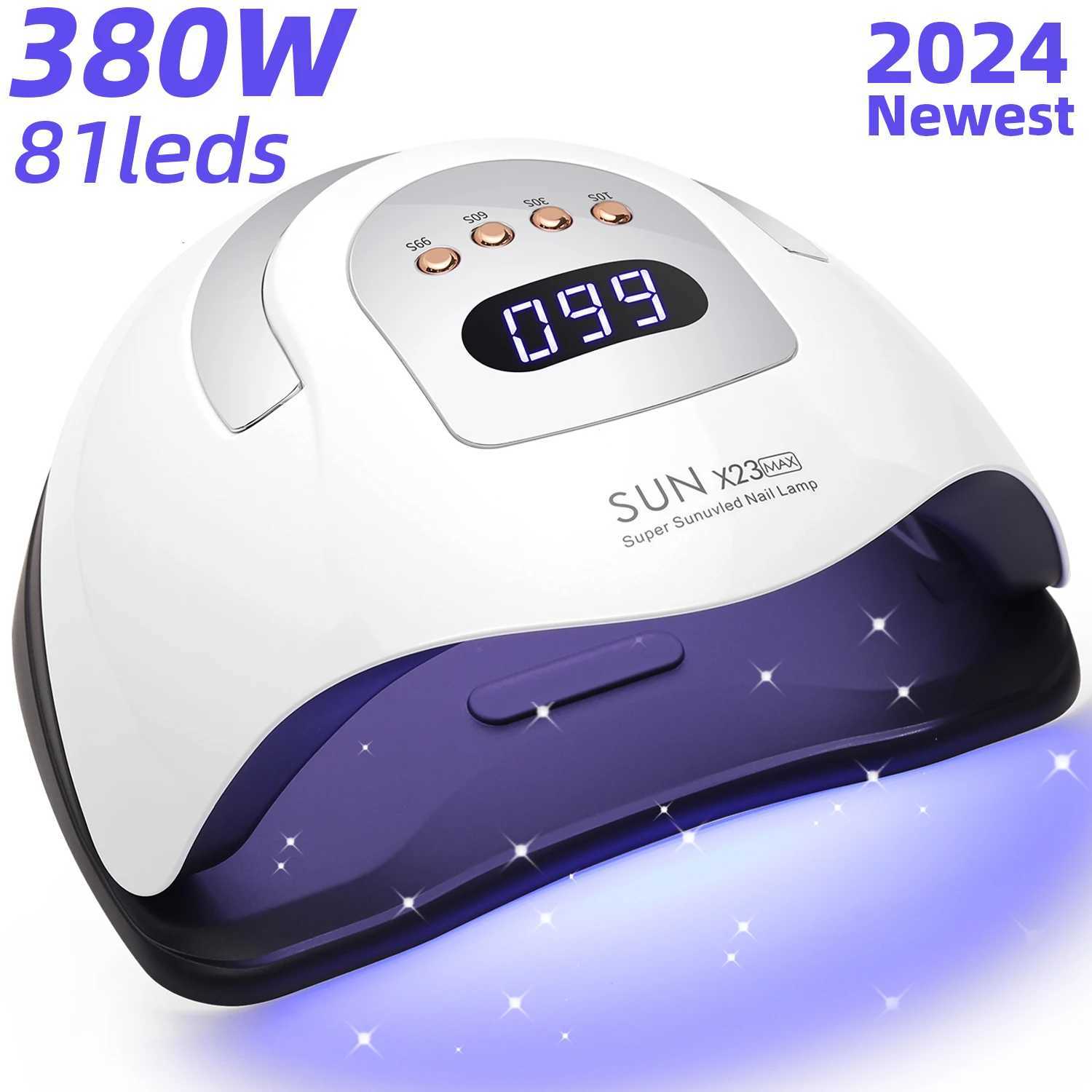 DianaBeauty 380W 81LEDs UV LED Lamp for Nails Powerful Nail Dryer For Curing All Gel Nail Polish Drying UV Light for ManicureT251216-image-1088551550