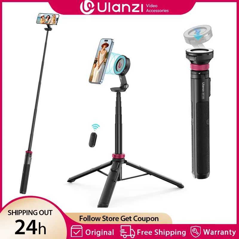 Ulanzi MT-84 153M Selfie Stick Tripod Stand bluetooth Remote Phone Extension Tripod for IPhone 16 15 LiveStreaming Vlog G251216-image-1088572276