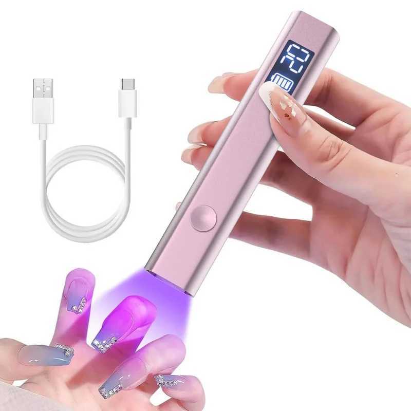 YIKOOLIN Convenient Handheld Nail Dryer Lamp UV/LED Nail Curing All Gel Polish Nail Art Tool Rechargeabl Nail LampT251216-image-1088553561