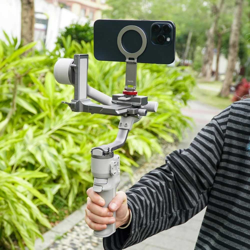 For DJI RS4 Mini Cold Shoe Design Adapter Magnetic Phone Holder For Android For iPhone 16 15 14 Mount For Drone Accessories G251216-image-1088569221