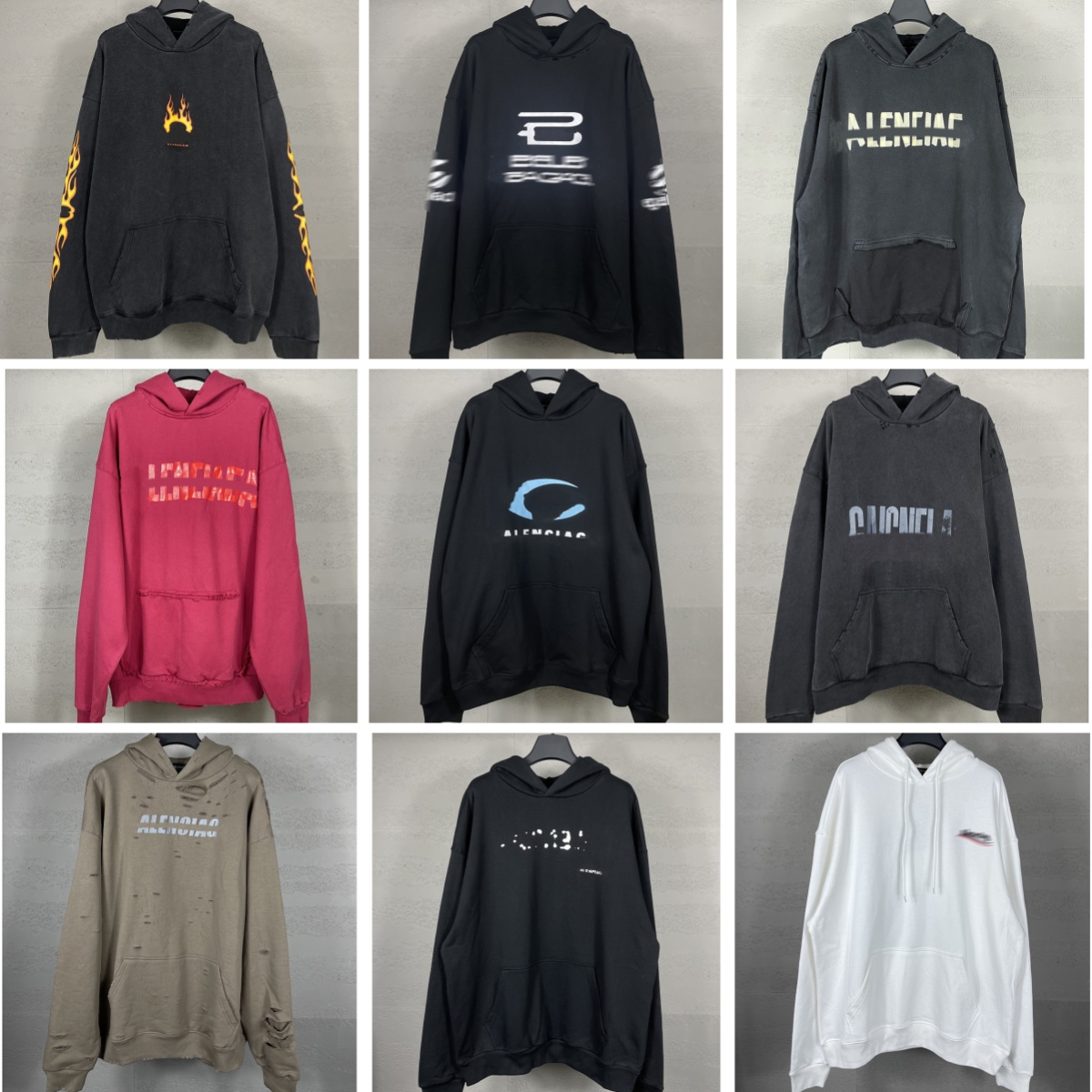 Felpa con cappuccio di design per uomo e donna Marchio alla moda con ricamo di lettere e stampa di fiamme Felpa con cappuccio a maniche lunghe con s