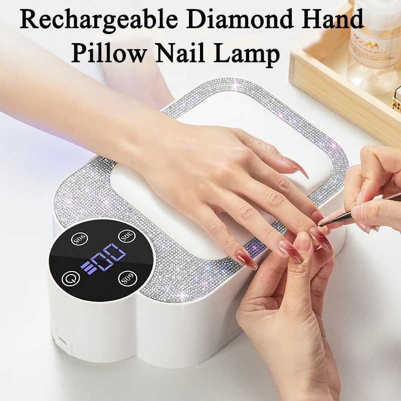 Rechargeable Hand Pillow Nail Lamp Fast Drying LED Baking Lamp UV Lamp UV Nail Dryer LightingT251216-image-1088553545