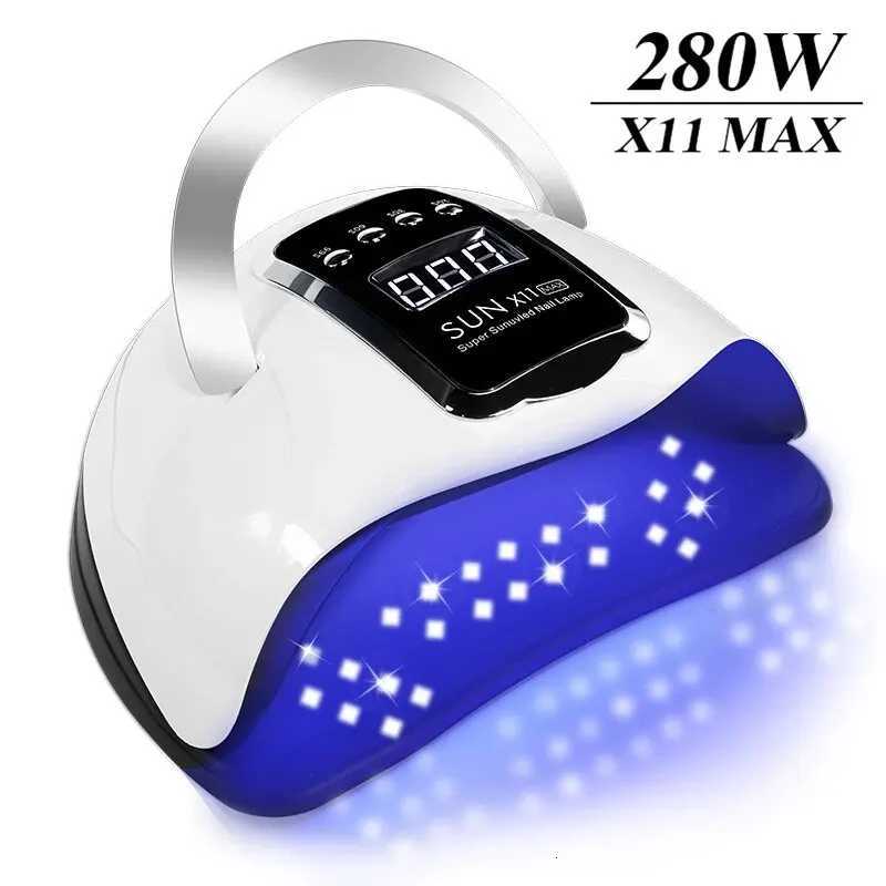SUN X11 MAX Professional Nail Drying Lamp for Manicure 280W Nails Gel Polish Drying Machine with Auto Sensor UV LED Nail LampT251216-image-1088552492