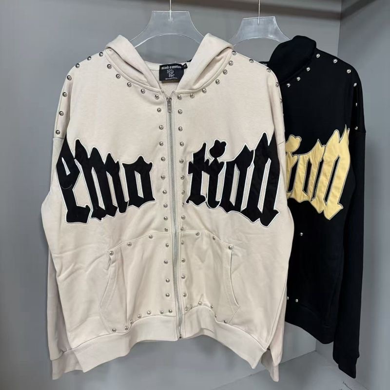 MIXED EMOTION designer Mens Y2k essential hoodie Letter tee High Street summer fashion hip hop retro casual printed shorts sleeveds shirts a10