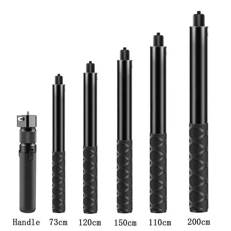 Bullet Time Invisible Selfie Stick for Insta360 X4 X3 X2 12 11 10 9 8 DJI Action 4/3 SJCAM Selfie Stick Bundle Handle G251216-image-1088571350