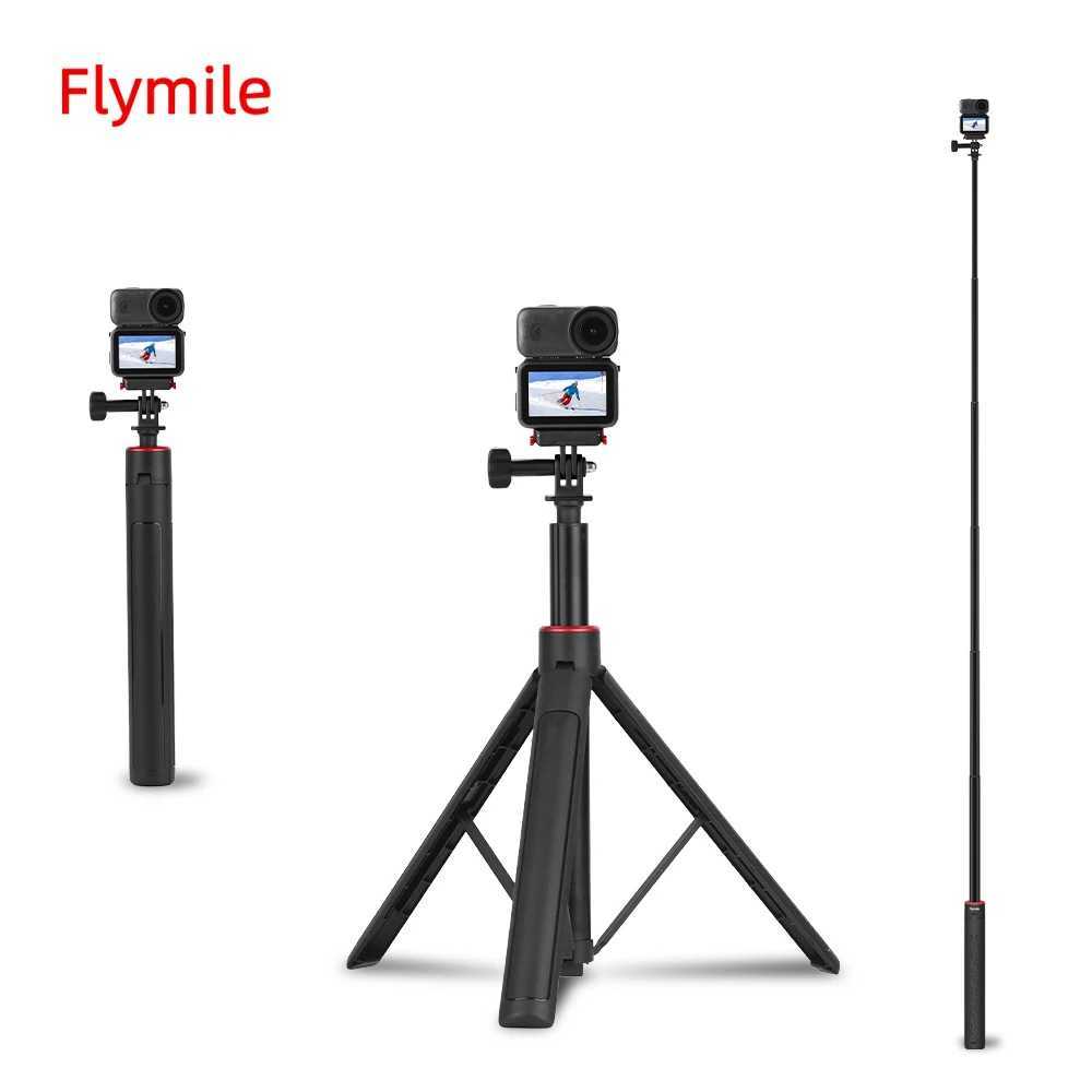 Flymile Extendable Tripod 6299IN Selfie Stick for DJI OSMO NANO Accessories Adjustable Tripod for Vlgo Video/Broadcast G251216-image-1088572361