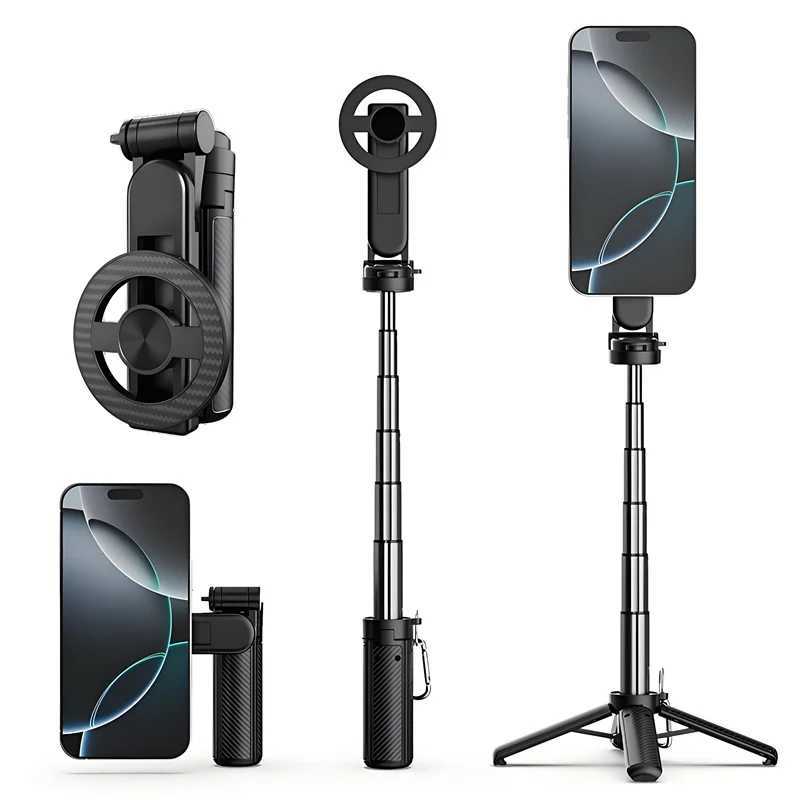 T20 Magnetic Portable Telescopic Selfie Stick 360 Rotation Universal for iPhone 16 15 14 13 12 11 Travel Outdoor G251216-image-1088569498