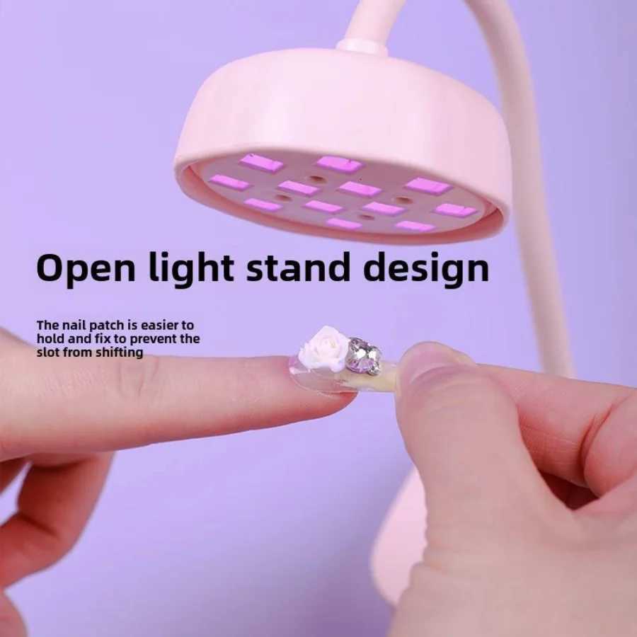 Nail Art Lamp Rechargeable Portable Light Mini Nail Art Lamp Small Led Baked Nail Diamond Lamp Uv Lamp Built-In Battery Baking LampT251216-image-1088553837