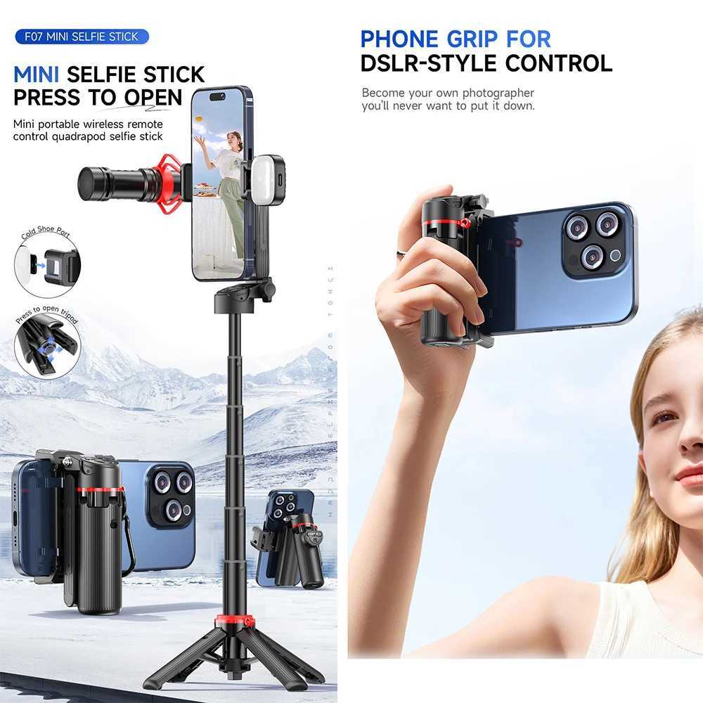 2026 New Selfie Stick Tripod Extendable Wireless Bluetooth Remote Portable Smartphone Tripod Stand Mount For iOS Android Phone G251216-image-1088572014