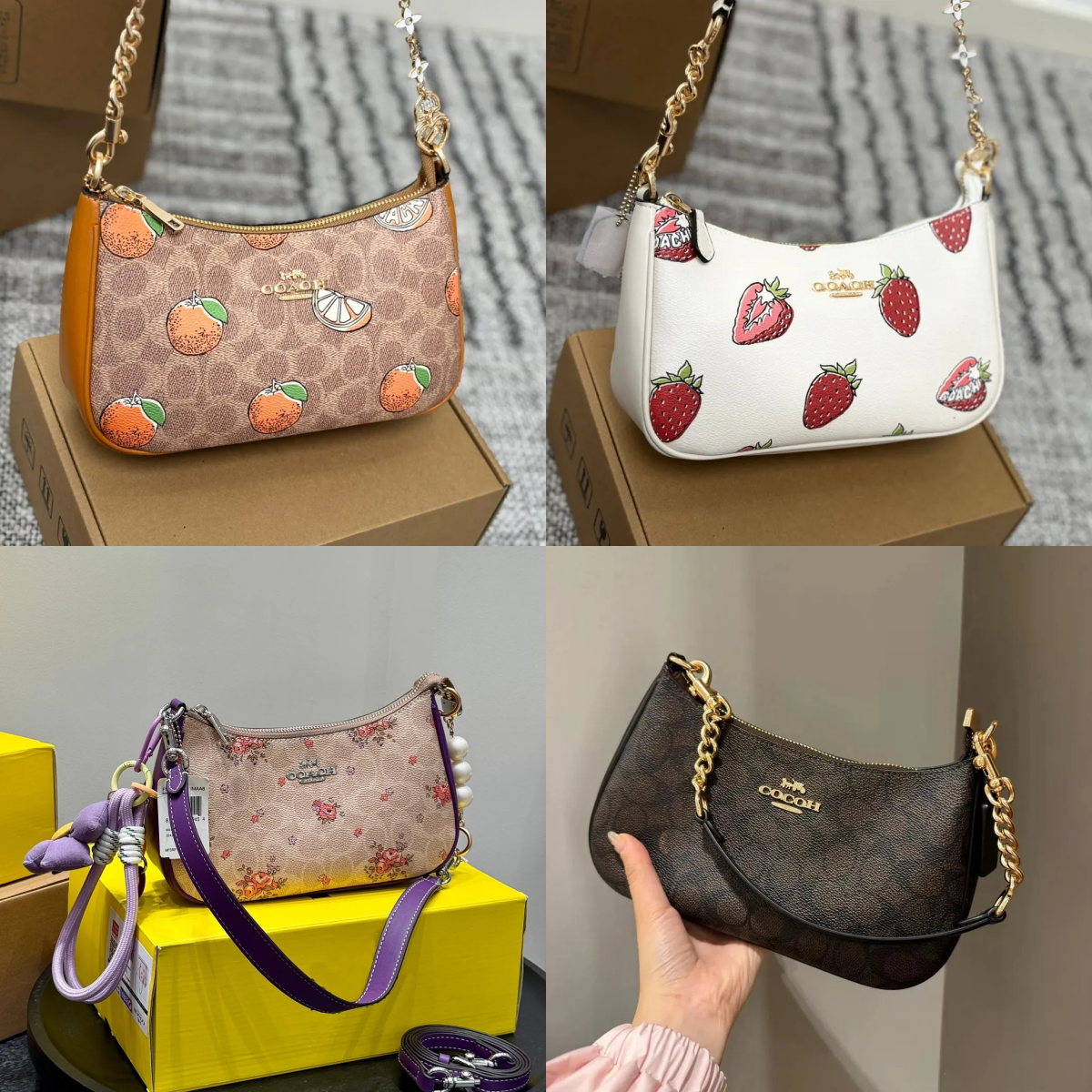 Sacs de créateurs Sacs de soirée Sac teri Hobo Sac à bandoulière Ambiance de luxe légère Conception compatible avec les bandoulières Forme de tra