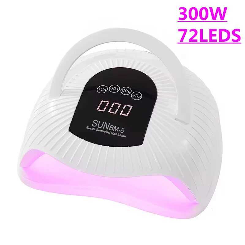 BM-8 300W 72LEDs Nail Dryer Lamp Big Power UV LED Nail Lamp No Black Hands For Drying Nail Gel Polish Portable Design Nail LampT251216-image-1088554553