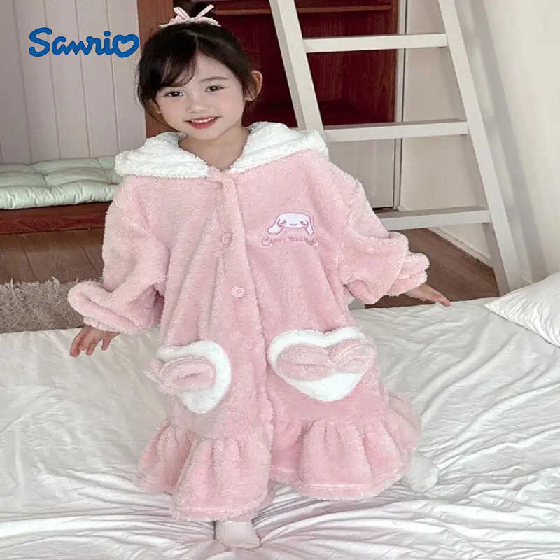 Sanrio Hello Kitty Tops Set Kawaii Y2k Anime Fashion 2-piece Childrens Clothing Girls Jacket Winter Clothes Girl Overalls Boy H251216-image-1088696763