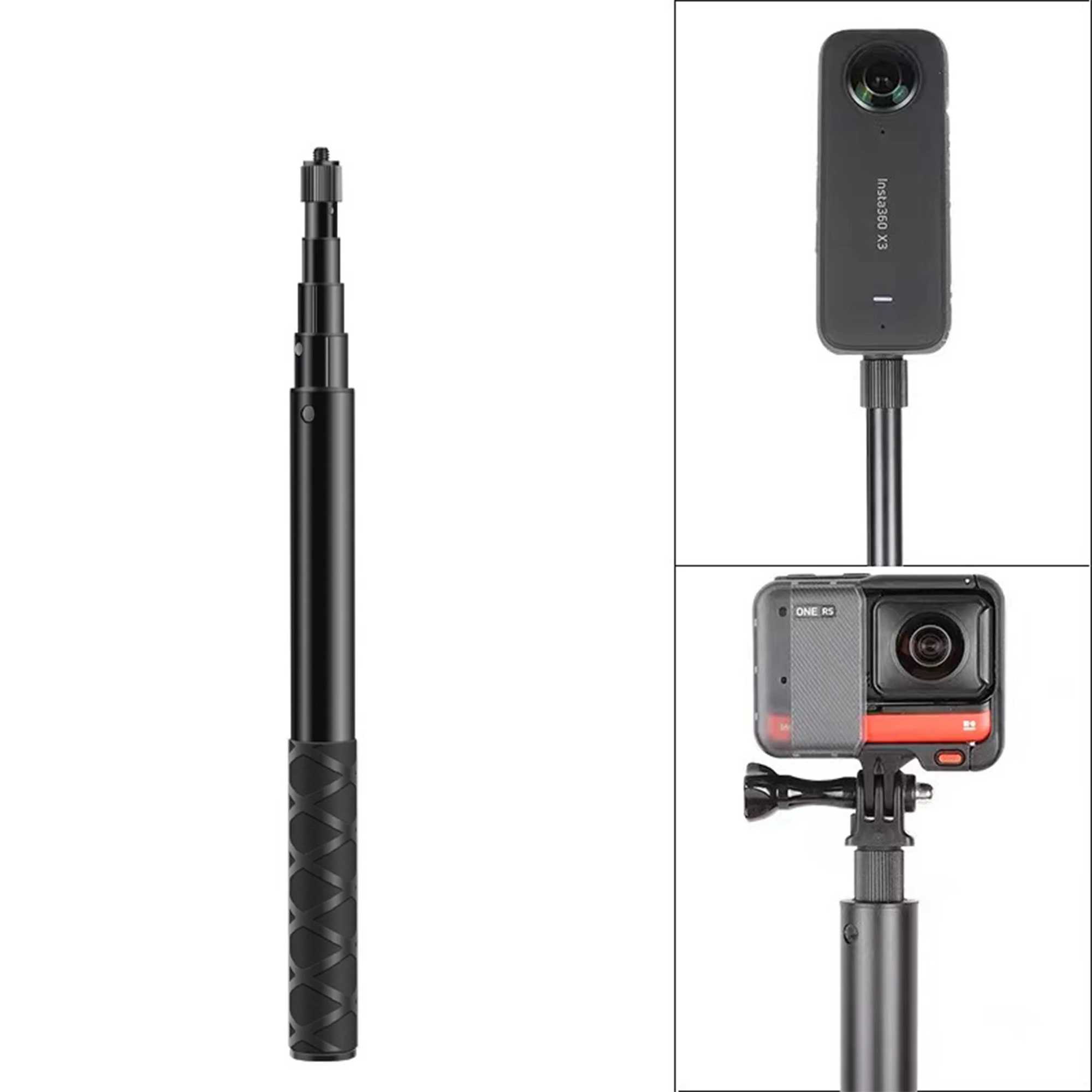 Long 120cm Pull-out Invisible Selfie Stick for Insta360 ONE X4 X3 X2 X Insta360 ONE R RS Insta 360 Camera G251216-image-1088570335