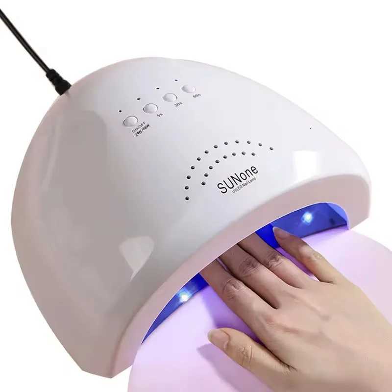 Portable 48W Nail Lamp for Gel Polish - Fast Curing UV/LED Light Dryer with 3 Timers for Home and Salon Manicure PedicureT251216-image-1088552195