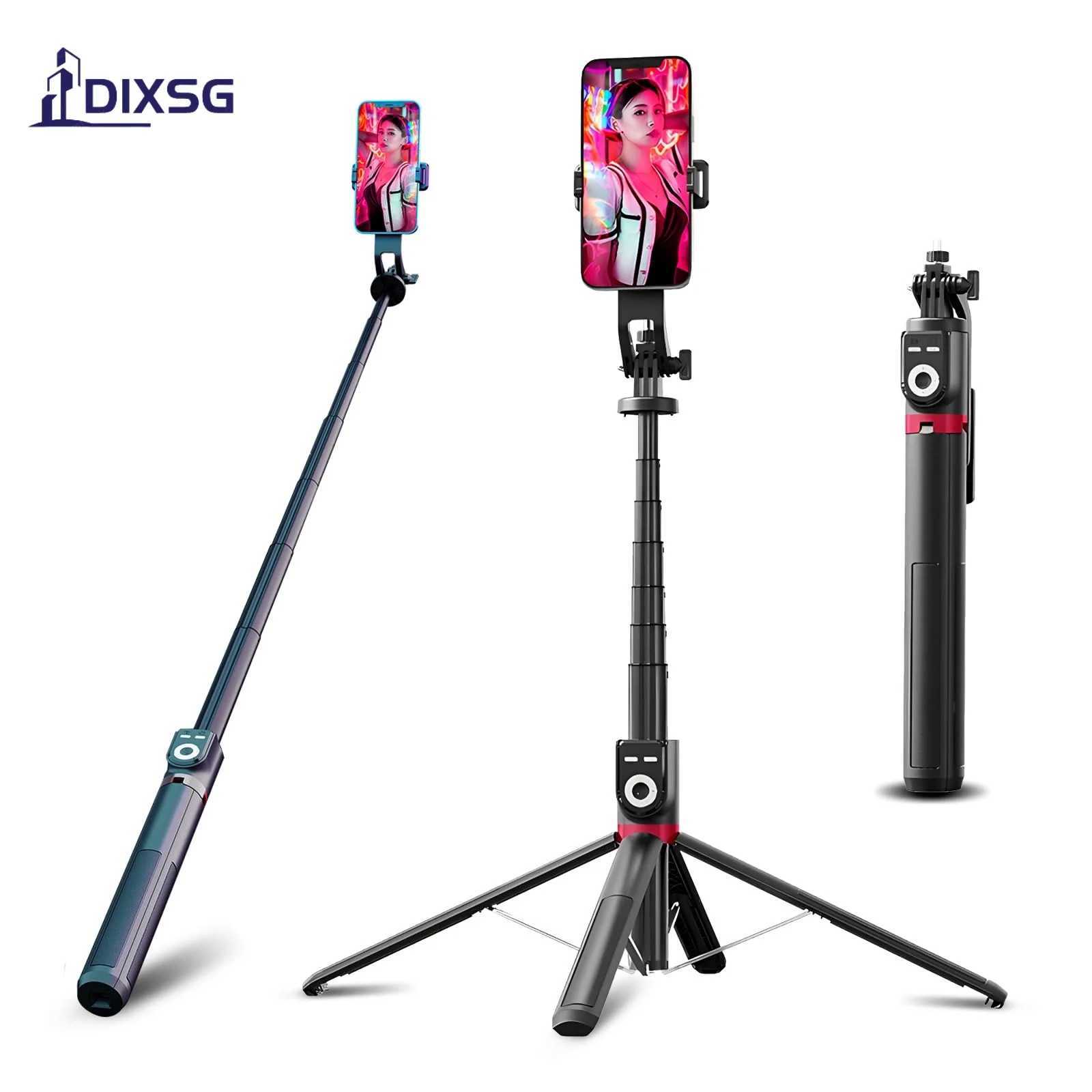 DIXSG P225TK Bluetooth Selfie Stick Tripod 22m Aluminum Alloy Telescopic Bracket Multifunctional Broadcast Selfie Stick G251216-image-1088569062