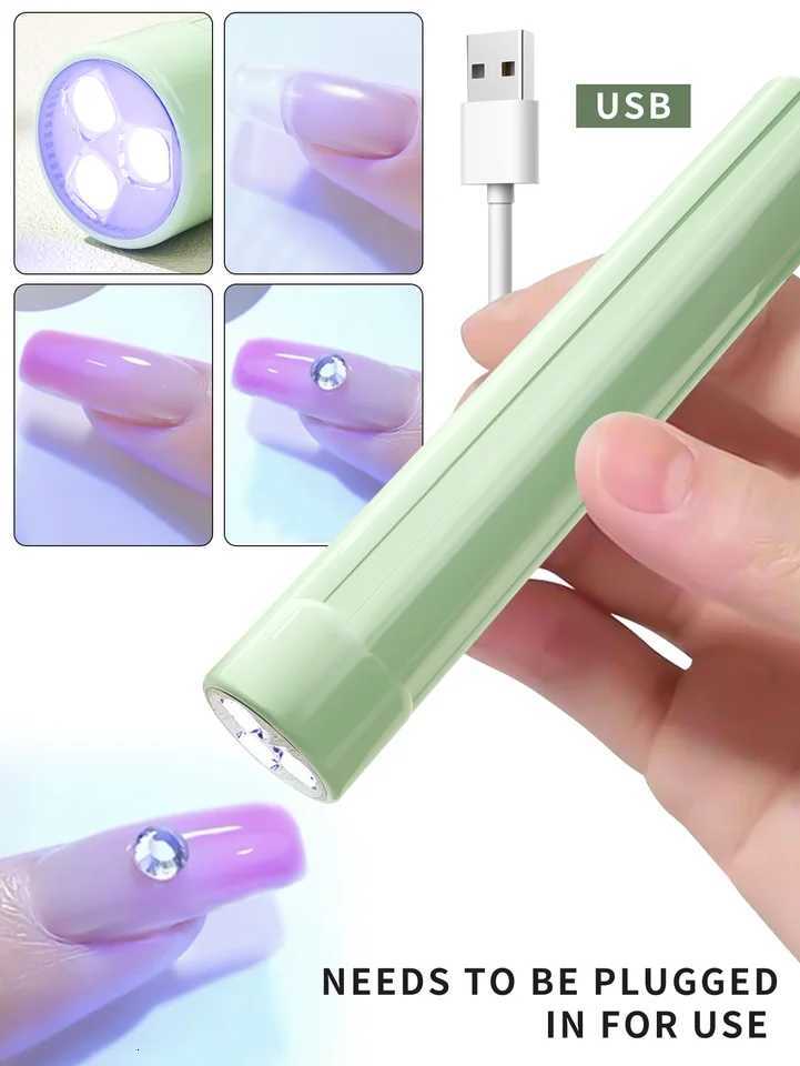 1Pc No Battery Plug-in type Nail Lamp Portable Manicure Led Nail Lamps Pen Drying Machine For Nails Gel Polish Led LightT251216-image-1088553864