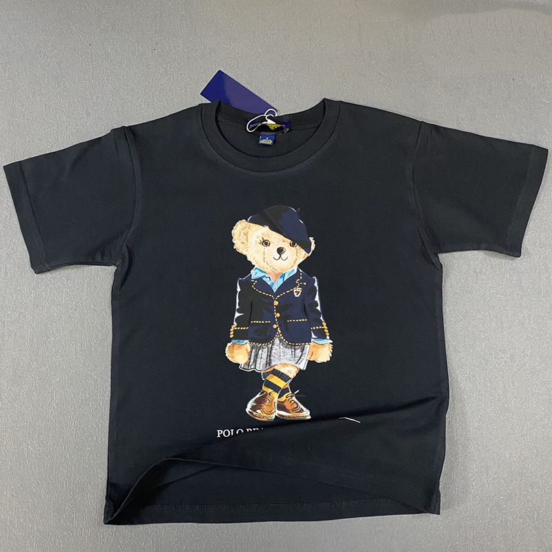 Designer Kids Cartoon Bear T Shirt Childrens Luxury Clothing Boys Girls Crew Neck Short Sleeves Summer Casual Cotton Tops Casual Clothing DLD2603033