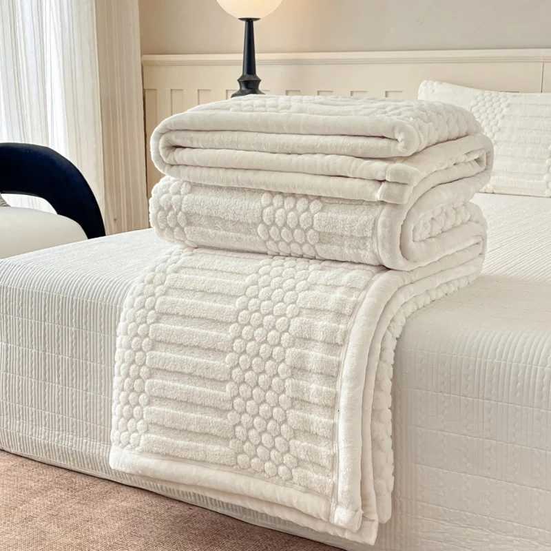 1pc Warm Flannel Fleece Blanket Cozy Jacquard Mulit purpose Throw Blankets Bedspread Office Nap Blanket 180200cm Drop Shiping H251216-image-1088602061