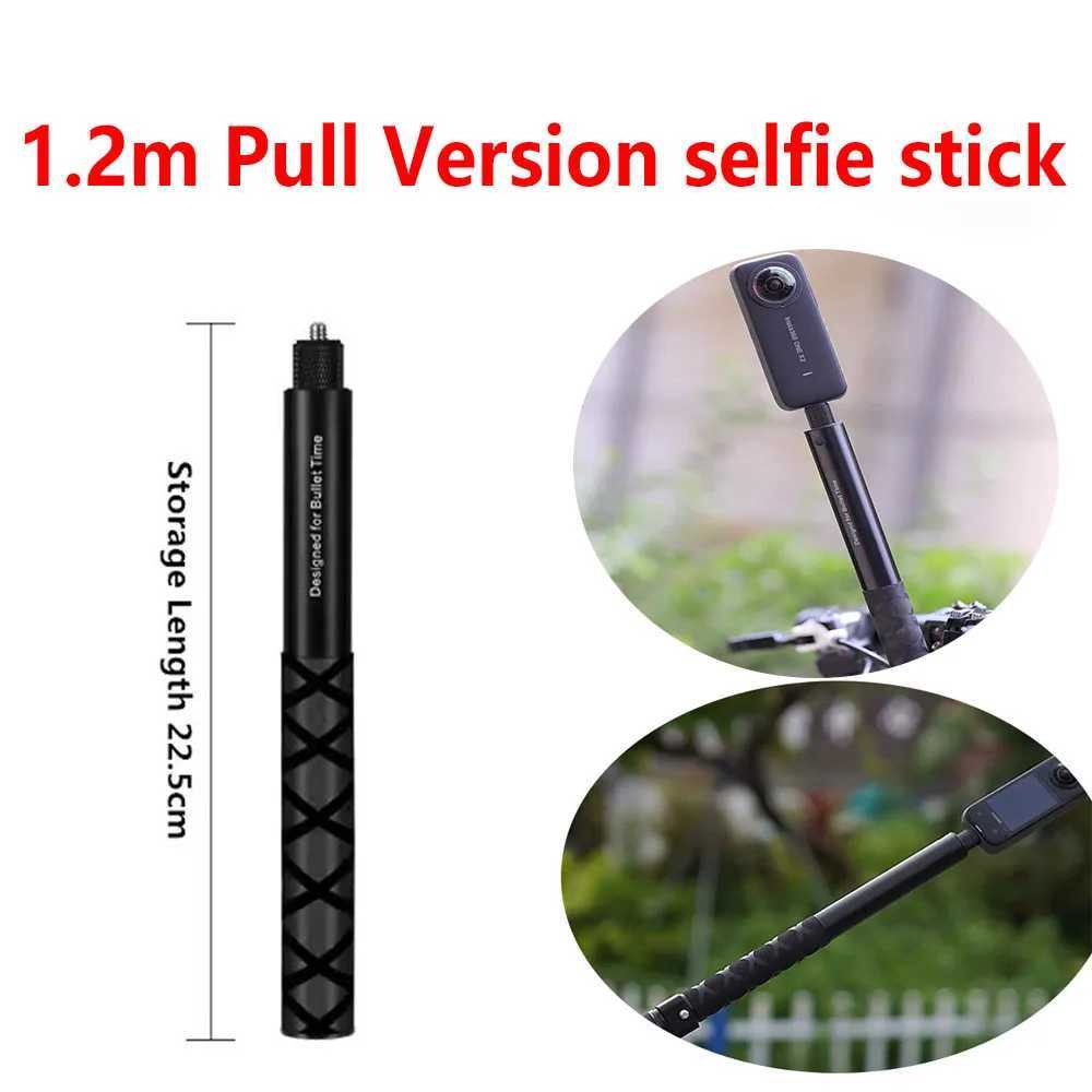 12m Pull Version selfie stick For Insta360 X5 X4 Aluminum Alloy Invisible Selfie Stick With 1/4 Inch Screw For 13 12 DJI G251216-image-1088570639