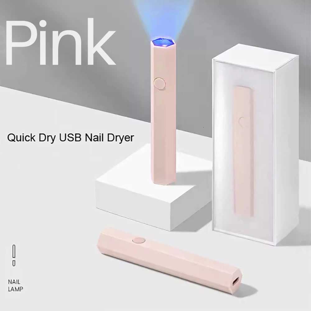 Matte Pink Mini UV Nail Lamp for Nails Handheld UV Light for Nails Led Nail Lamp Nail Dryer USB Rechargeable Portable Nail ToolsT251216-image-1088551112