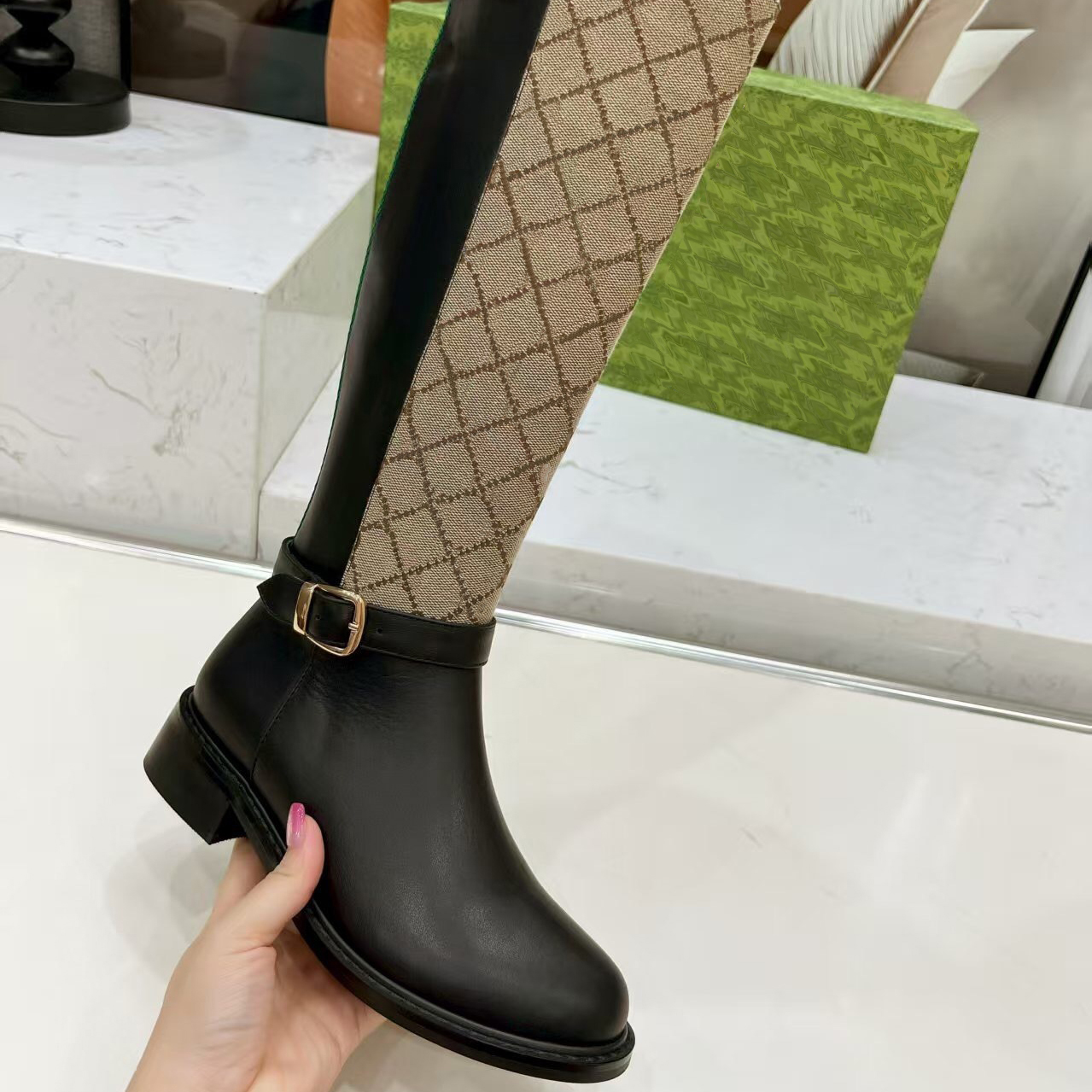 Designer Boots Paris Luxury Brand Boot Genuine Leather Ankle Booties Woman Boot Sneakers Trainers Slipper Sandals S908 08