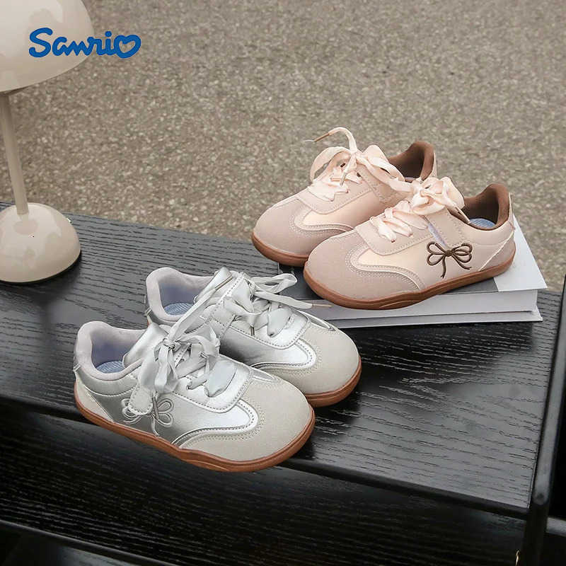 Sanrio chaussures de conseil pour enfants modèles quatre saisons baskets décontractées pour filles bicolores antidérapantes tête ronde mignonnes