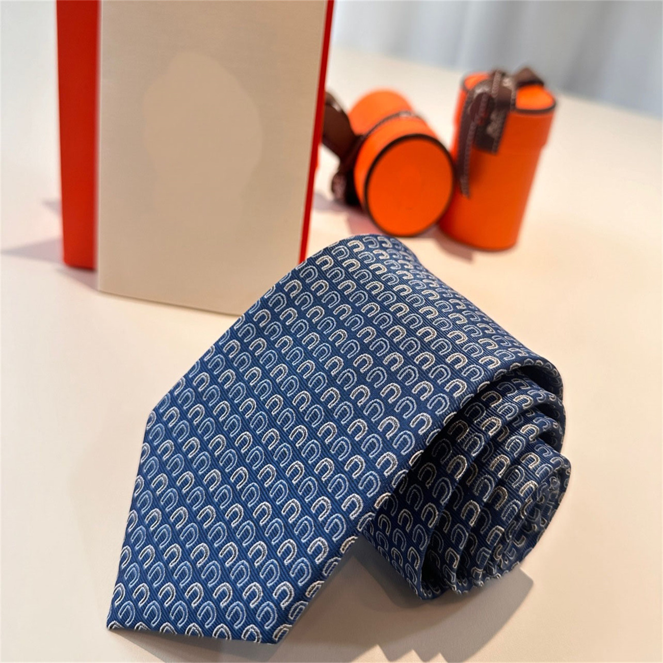 2026 Designer Ties new men's ties fashionable ties 100% ties, silk ties black and blue adult jacquard, party wedding, business ties 887
