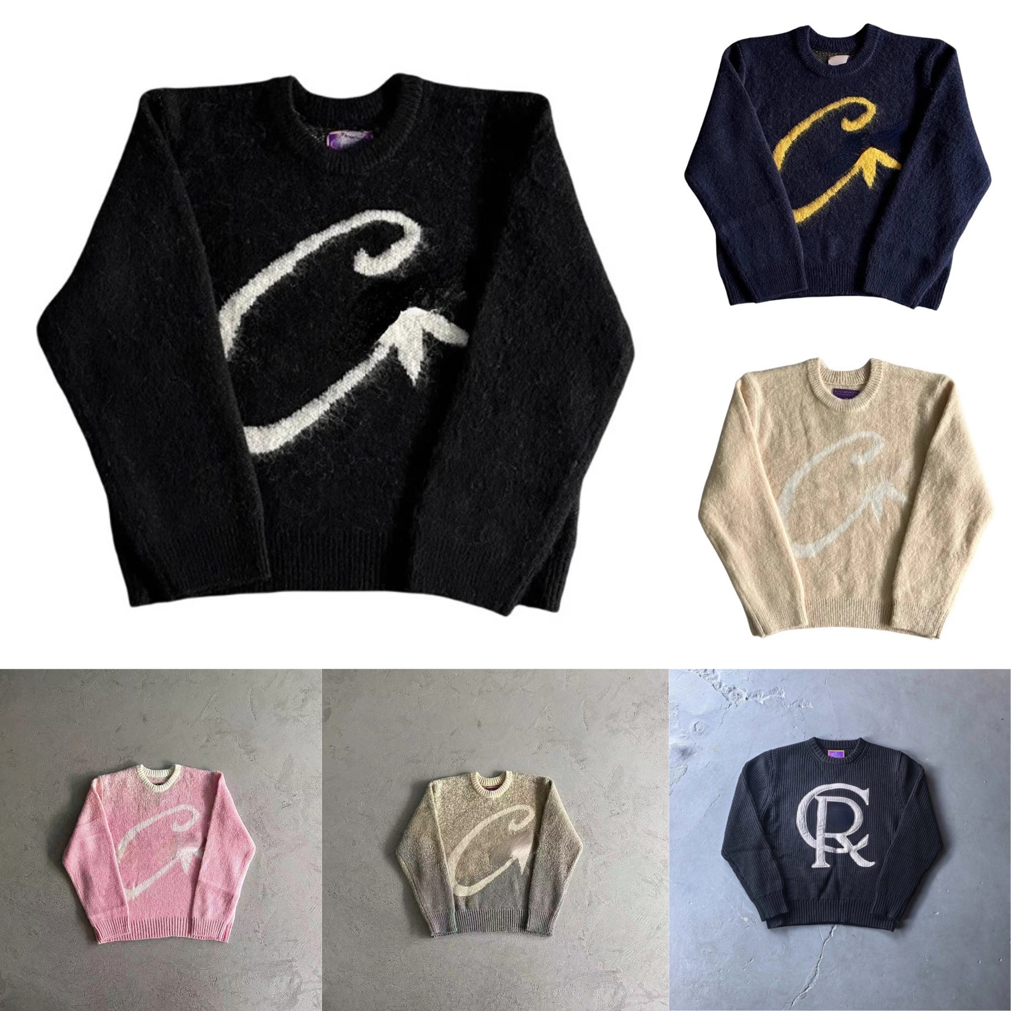 Men's Sweaters Designer Sweaters High Street Fashion Versatile Loose Warm Men And Women Sweater Spring And Autumn Sweaters