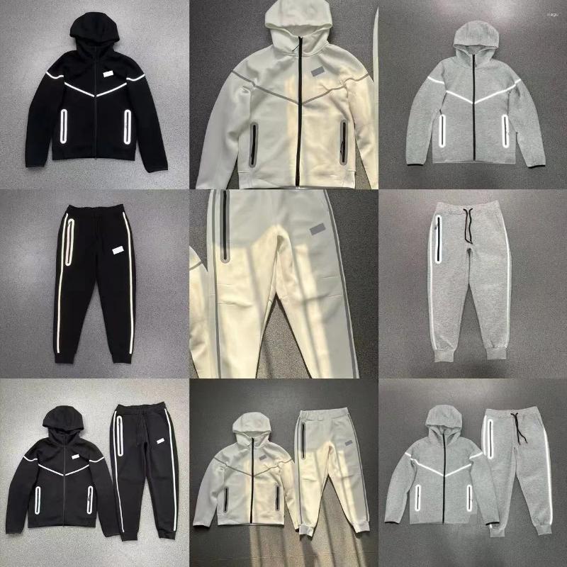 Men's Tracksuits Tech Glow-in-the-dark And Women's Hoodie Pants Tracksuit Jacket For Men Jogger