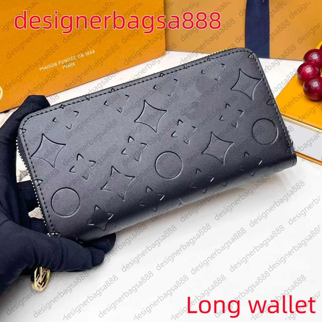 2026 Top luxury Designer wallet leather wallet women zipper long card holders coin purses womans shows exotic clutch wallets for men with box purse