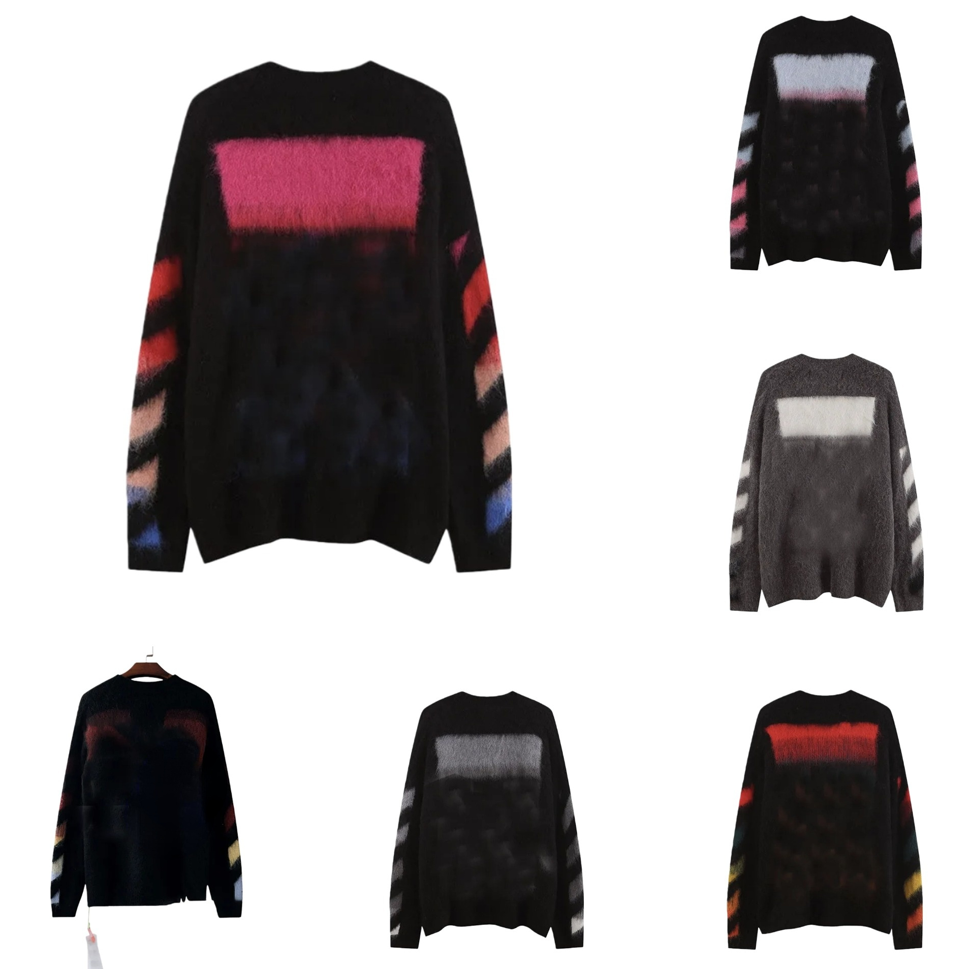 Pulls pour hommes Pull de créateur Pull à flèche dégradé Pulls chauds Hommes et femmes Pulls de printemps et d'automne