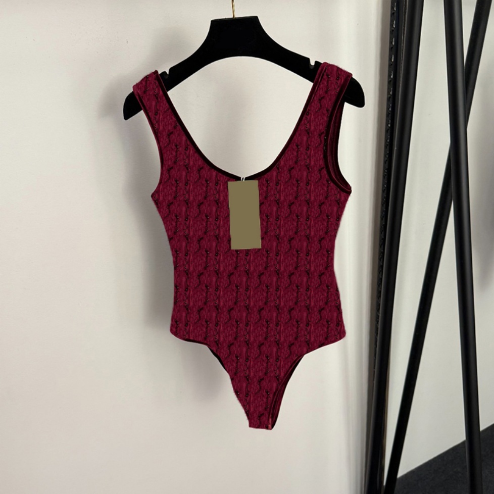 Women Velvet Swimsuit Full Shining Rhinestone Swimwear Sexy Push Up Beachwear Designer Beach Vacation Swimwears