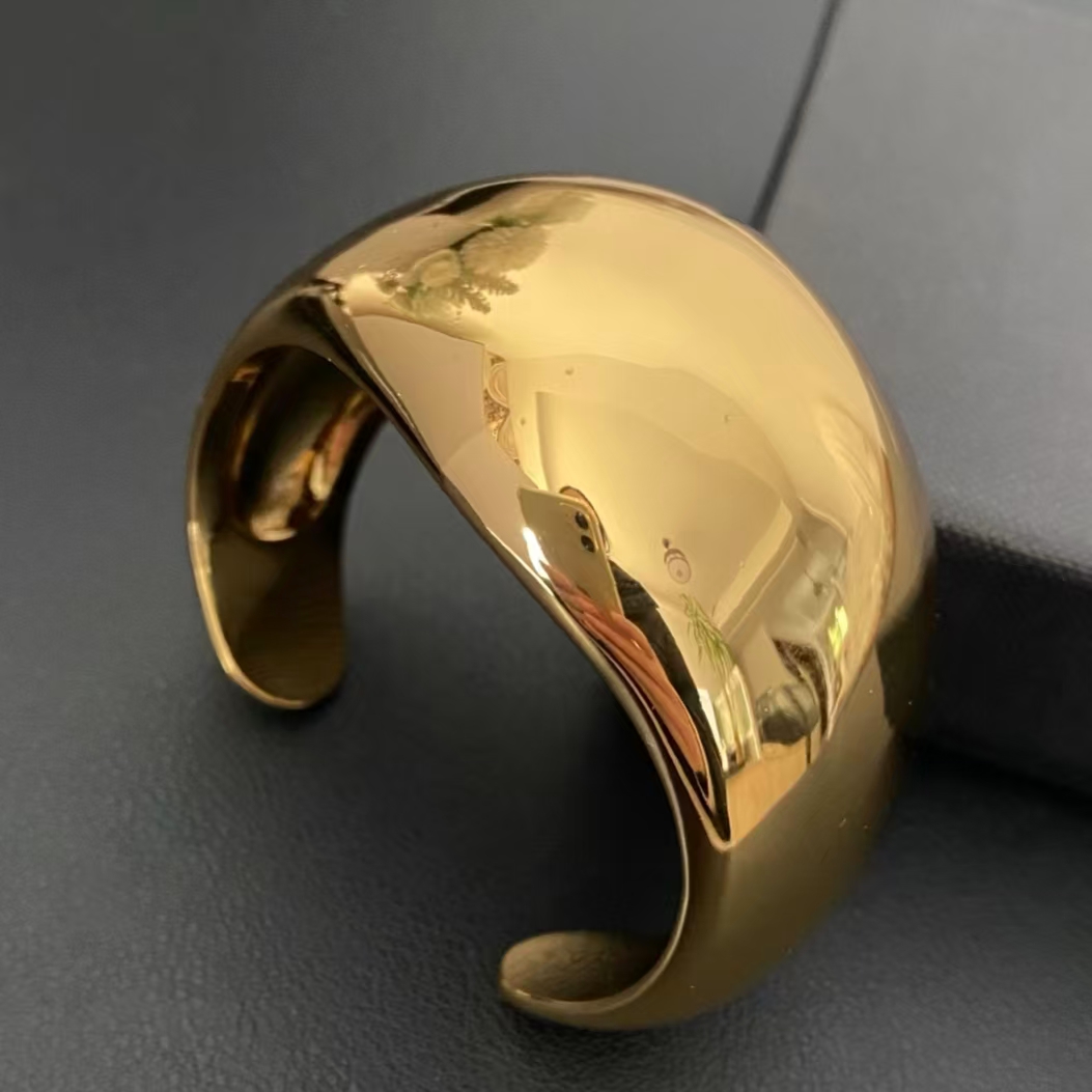 OL Luxury Women Bracelet Cuff High Quality Yellow Gold Plated Desiger Bubble Bracelets Bangles Jewelry Charm Bracelet Gift for Girls Women