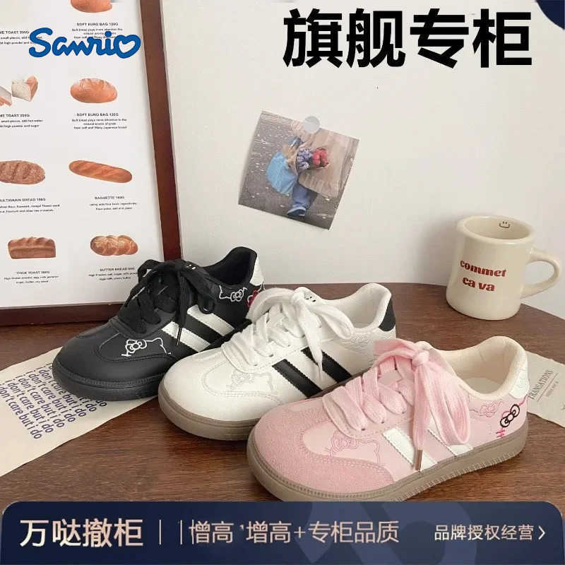 Sanrio Girly Heart Enfants Chaussures De Formation De Broderie Femmes 2025 Printemps Bébé Doux Chaussures De Conseil Décontractées Ins Cadeaux De