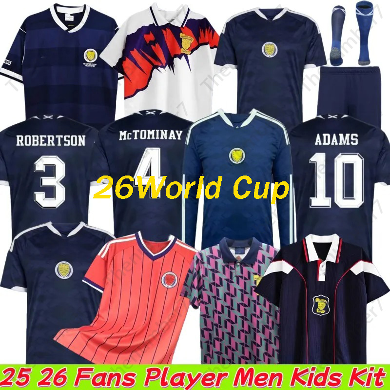 2026 Maillot de football de la Coupe du monde d'Écosse à manches longues Robertson McTominay McGregor Shankland Gardien de but 26 27 Maillot de f