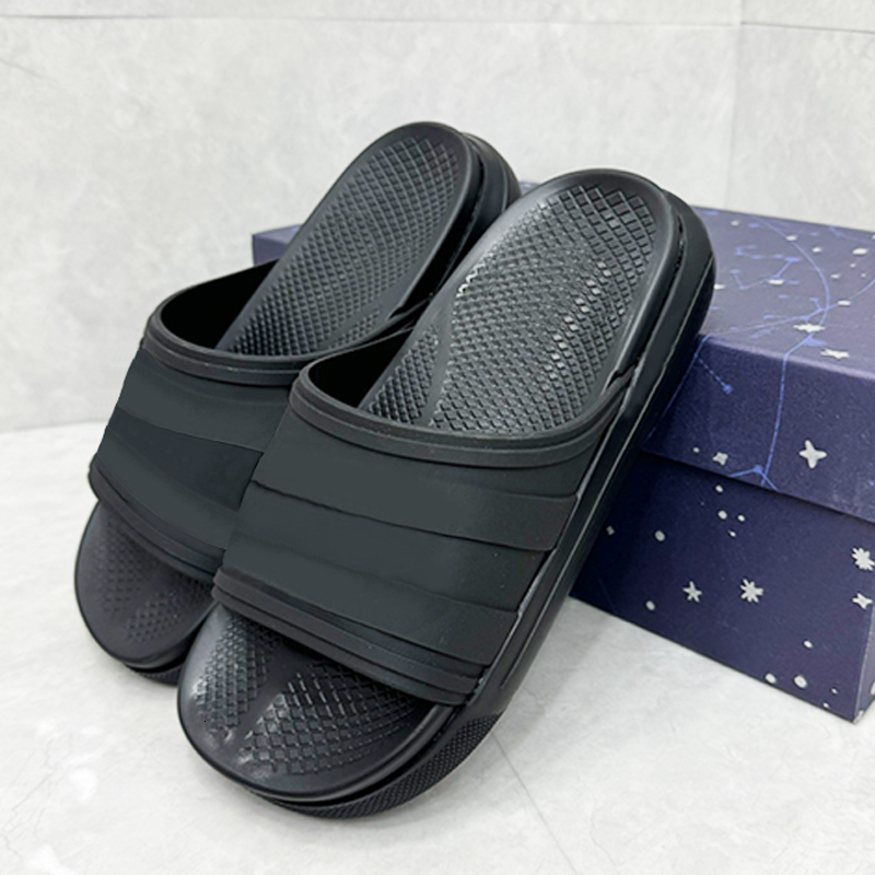 EU47 Men Womens Platform Sandals Rubber Slides Designer Slippers Luxury Beach Flip Flops Thick Bottom Summer Shoe Outdoor 438-image-854274656