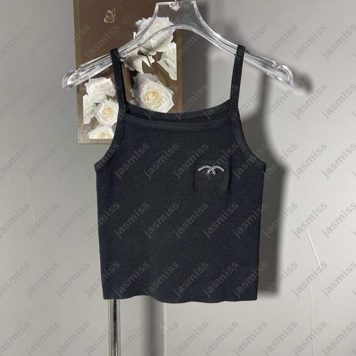Designer Camis Luxury Tanks For Woman Brand Embroidery Women Sleeveless Tank Tops Teeshirt Women Tee Shirt Halter Tops Lady Vest Clothing Clothes DZ