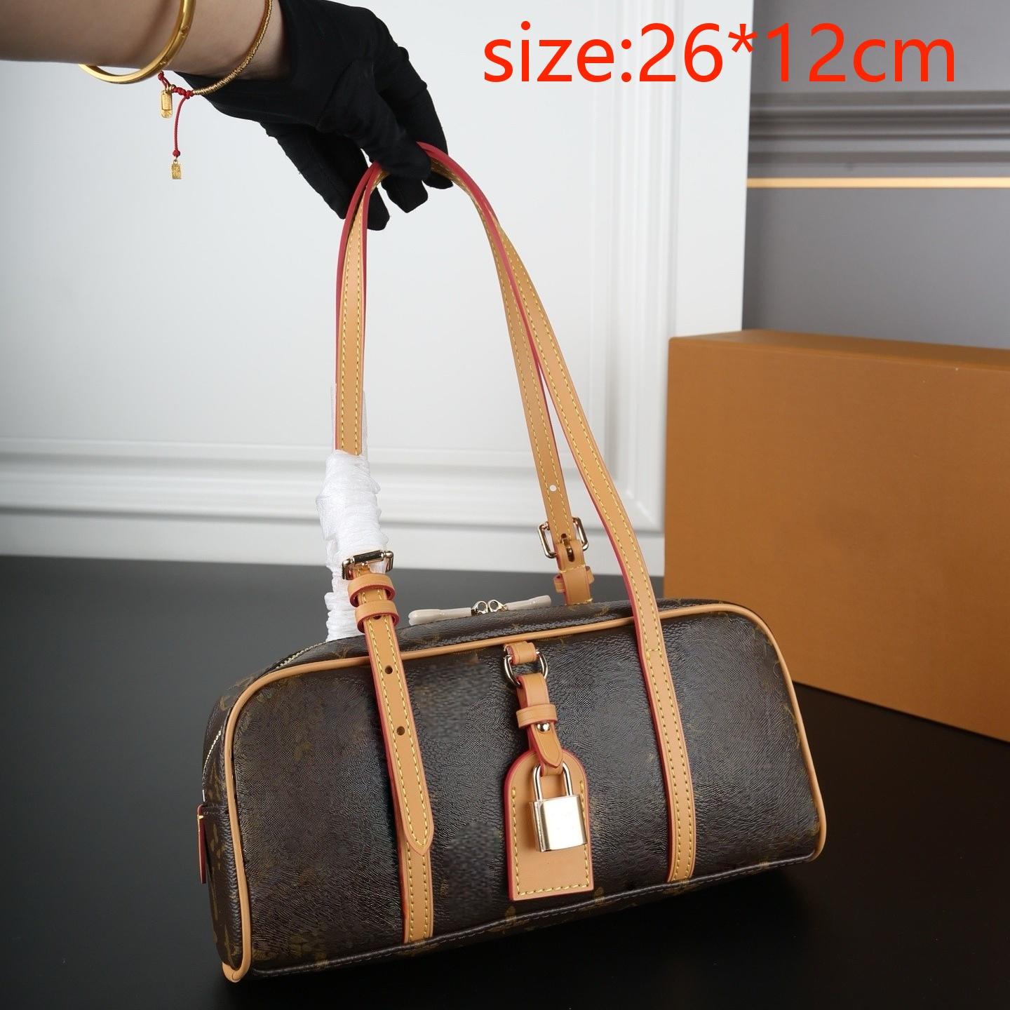 Sac de créateur sac bowling sac rétro Cadeau idéal défilé de mode pratique esprit noble sac à bandoulière polyvalent de style français sac décont