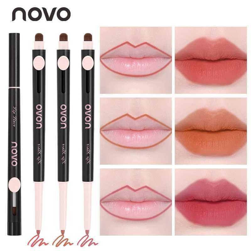 Double-Ended Lip Liner Pen Lipstick Long-Lasting Matte Finish Waterproof Easy To Apply No Clumping Full Coverage G251218-image-1088873634