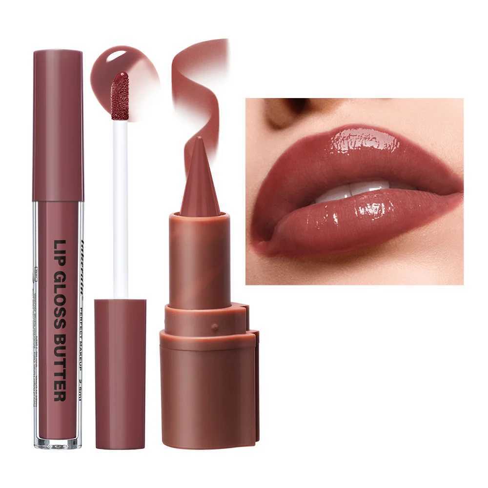 3D Lip Liner Lip Gloss Set Moisturizing Hydrating Formula Define Lips for Multiple Occasions Usage Natural Finish Makeup G251218-image-1088876538