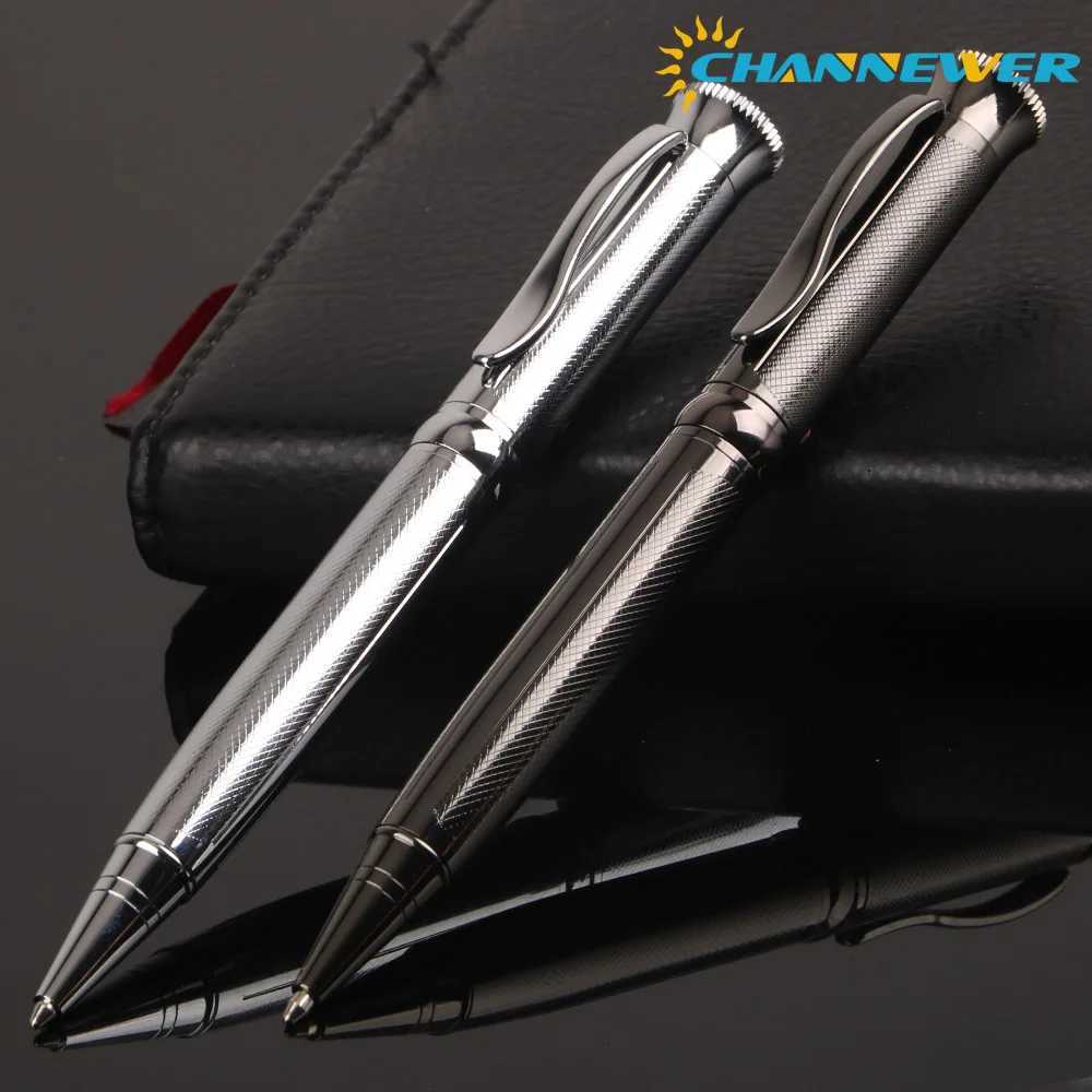 STONEGO Twist Metal Ballpoint Pen Stripes Ballpoint Pens Retractable Rotate Metal Rollerball Pens Cool Pen Y251218-image-1088845922